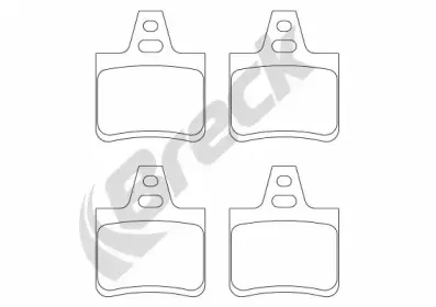 20162 00 704 00 BRECK Комплект тормозных колодок, дисковый тормоз